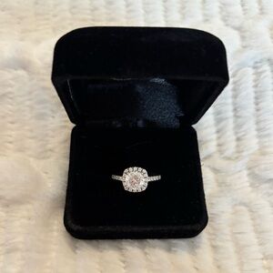 Women’s Engagement Ring, Size 7.5, 1.5 Carat Center Stone, Will Not Tarnish